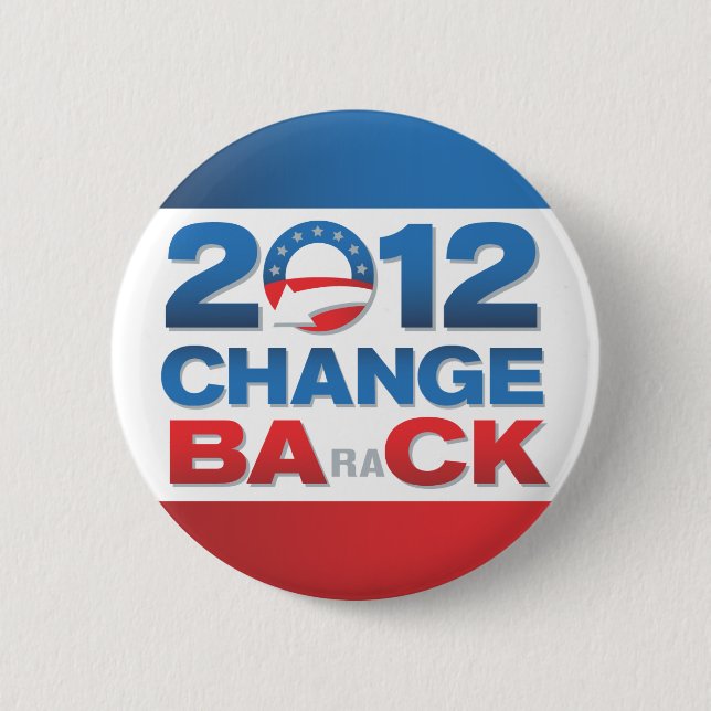 2012 Change Back Political Button (Front)