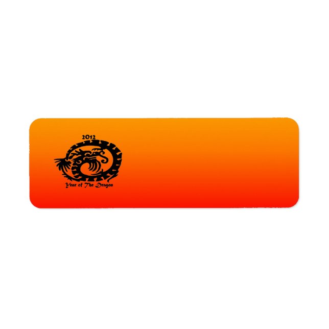 2012 Chinese New Year Dragon Label (Front)