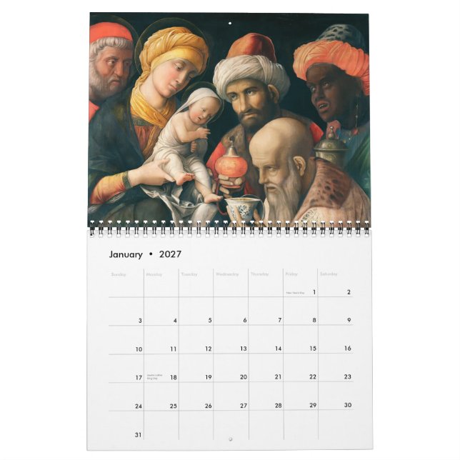 2012  Christ Art Masterpieces Calendar (Jan 2027)