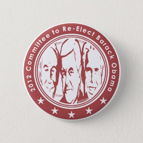 2012 Committee to Re Elect Barack Obama Button