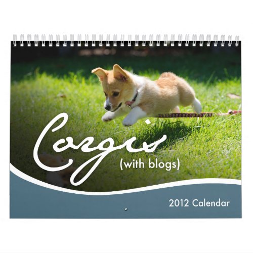 2012 Corgis with blogs Wall Calendar