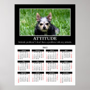 2012 Demotivational Wall Calendar: Attitude Poster at Zazzle