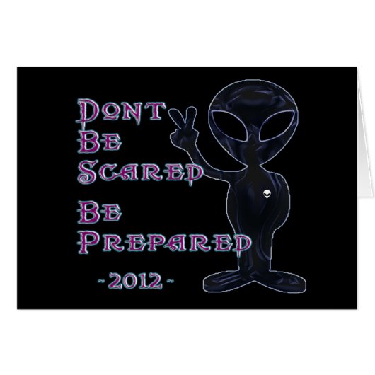 2012 - Don't Be Scared... Be Prepared Cards (Front Horizontal)