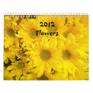 2012 Flowers Calendar