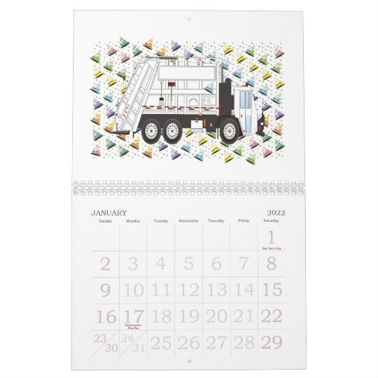 2012 garbage truck calendar