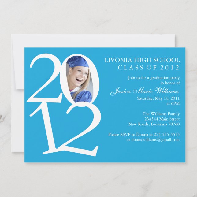 2012 Graduation Party Invitation (Front)