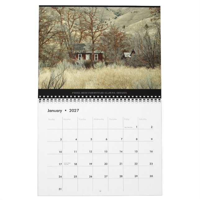 2012: High and Dry wall calendar (Jan 2027)