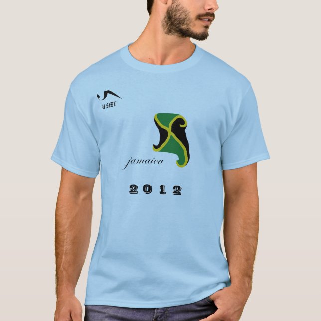 2012 Jamaica Blue Olympic T Shirt (Front)