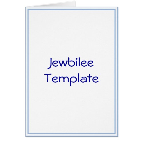 2012 Jewbilee Card Template