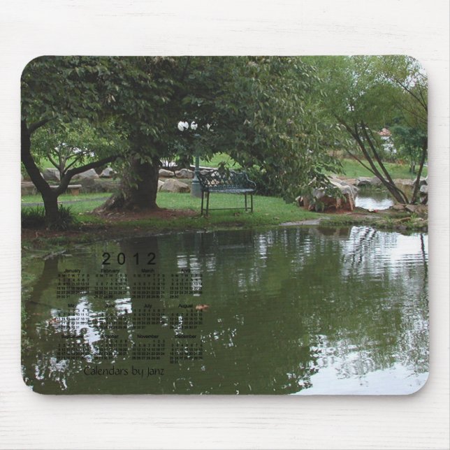 2012 Landscape Calendar Mouse Pad (Front)