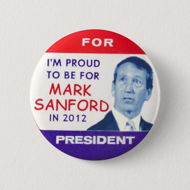 2012 Mark Sanford for President Button (Front)