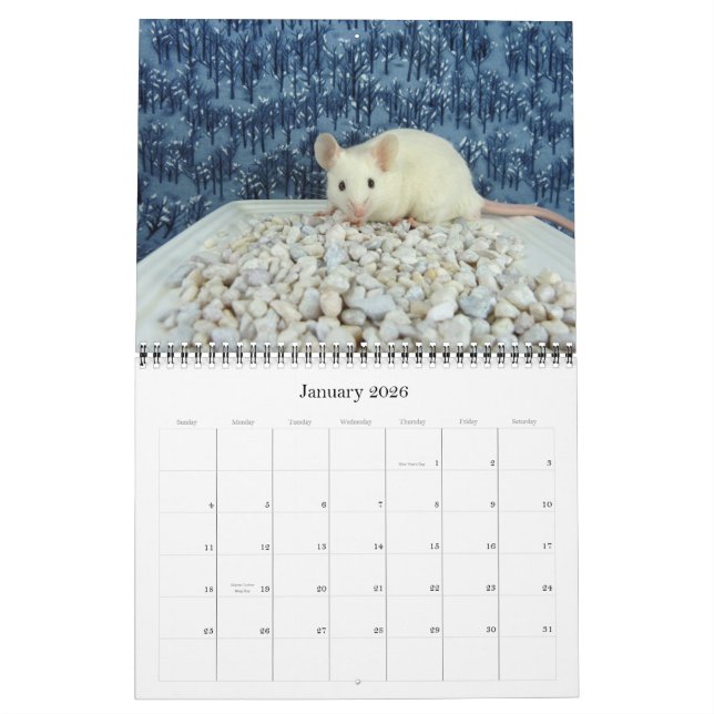 2012 Mouse Lover's Calendar (Jan 2026)