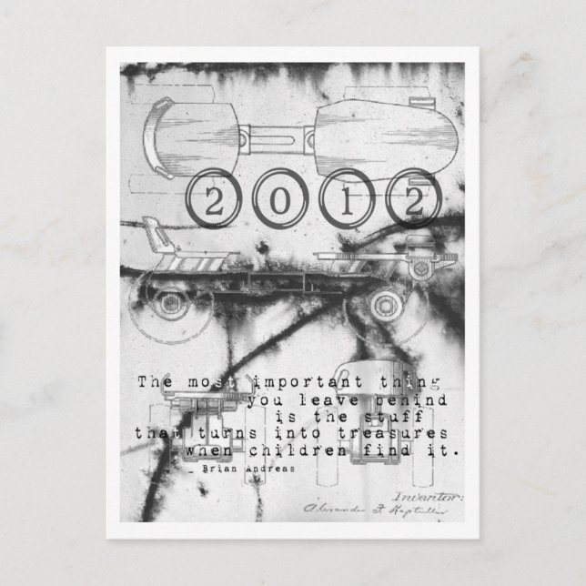 2012 New Year Roller Skate Card (Front)