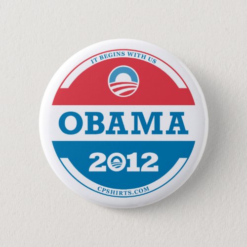 2012 Obama Logo Pinback Button