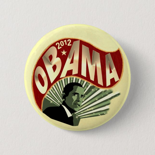 2012 Obama Pinback Button (Front)