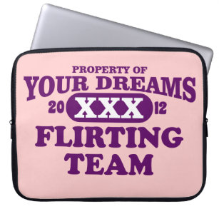 2012 only in your dreams extreme flirting team laptop sleeve