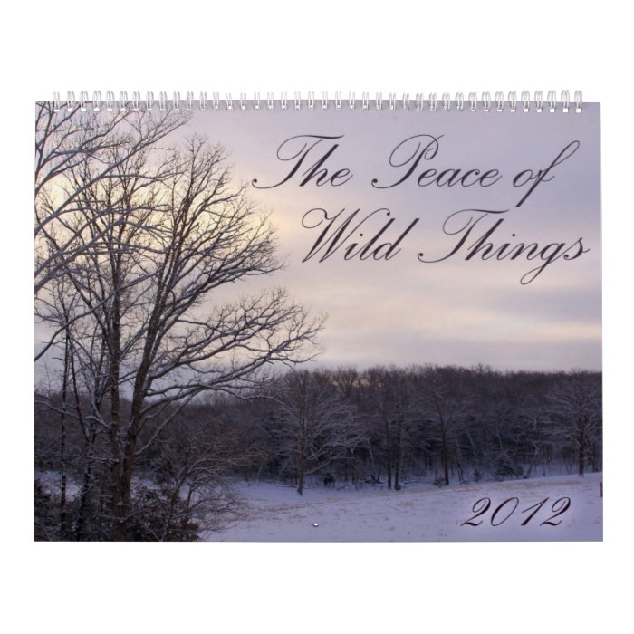 2012 Peace of Wild Things Calendar