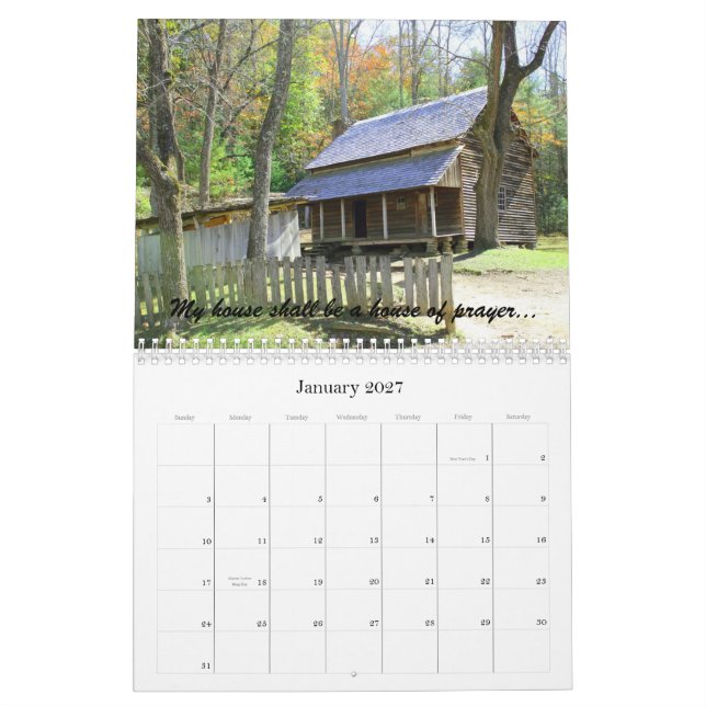 2012 Prayers Calendar (Jan 2027)