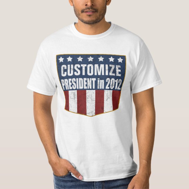 2012 Presidential Election Customizable Shirt (Front)