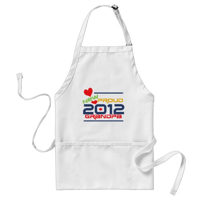 2012 Proud Grandpa T-shirts and Gifts Adult Apron (Front)