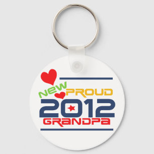 2012 Proud Grandpa T-shirts and Gifts Keychain