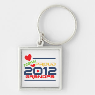 2012 Proud Grandpa T-shirts and Gifts Keychain