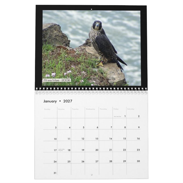 2012 Rochester Falcons in Toronto Calendar (Jan 2027)