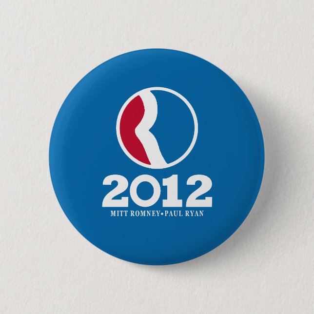 2012 Romney Ryan Pinback Button (Front)