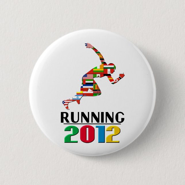 2012: Running Pinback Button (Front)