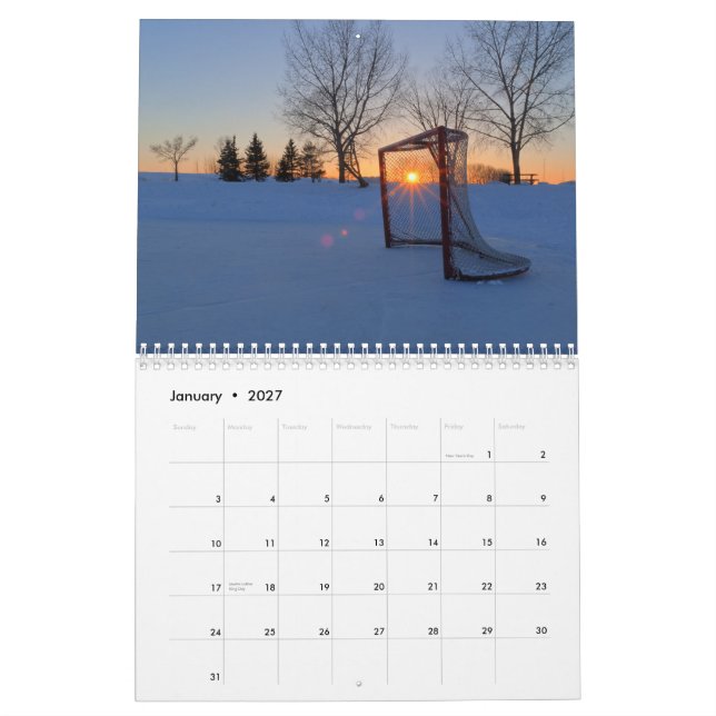 2012 Sunset Calendar (Jan 2027)