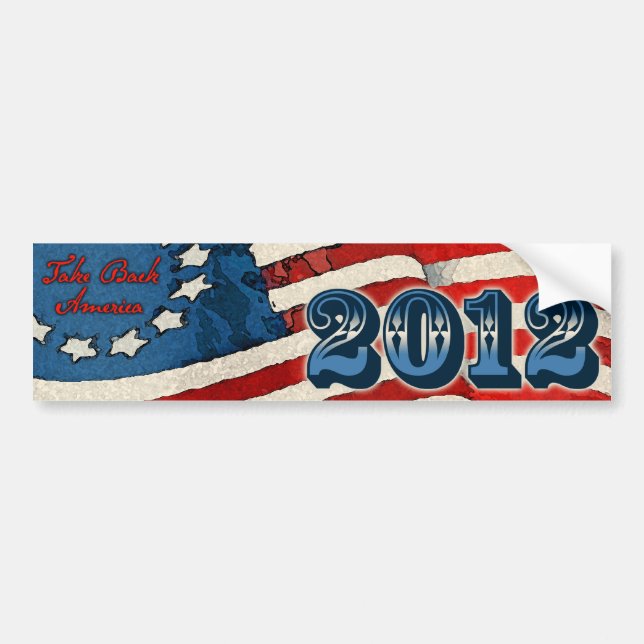 2012 Take Back America Bumper Sticker (Front)