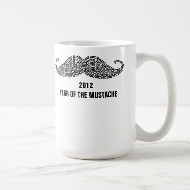 2012 The Year of Mustache Coffee Mug (Right)