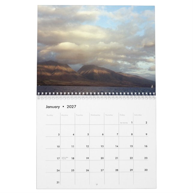 2012 Waterscapes Calendar (Jan 2027)