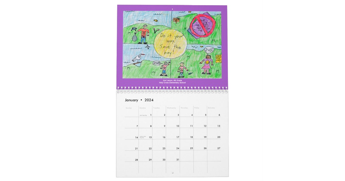 2012 WSSC Art Contest Calendar Zazzle