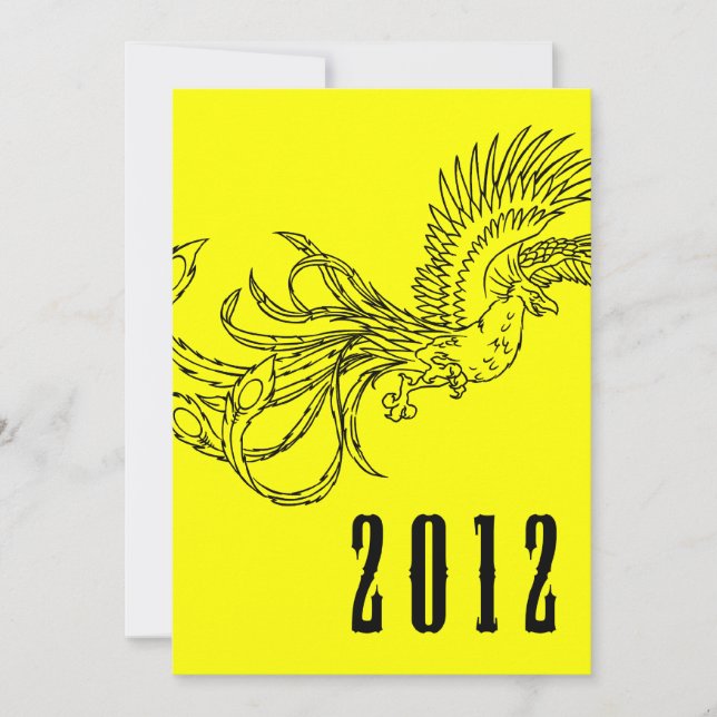 2012 : year of the dragon invitation (Front)