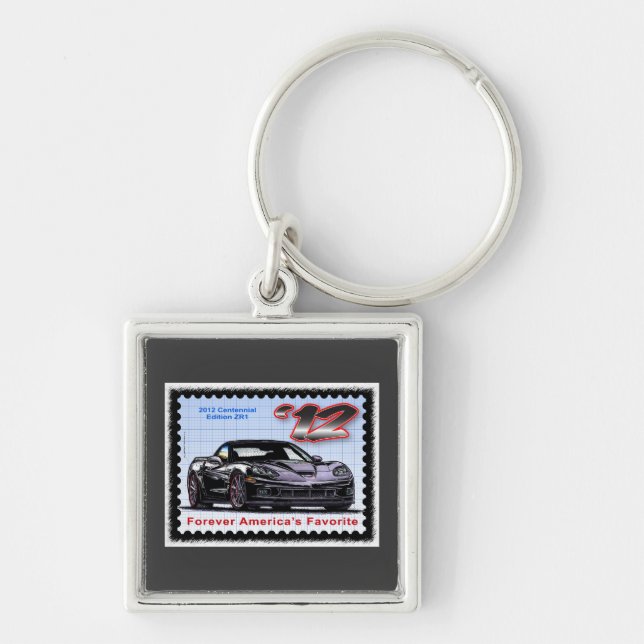 2012 Z06 Centennial Edition Corvette Keychain (Front)