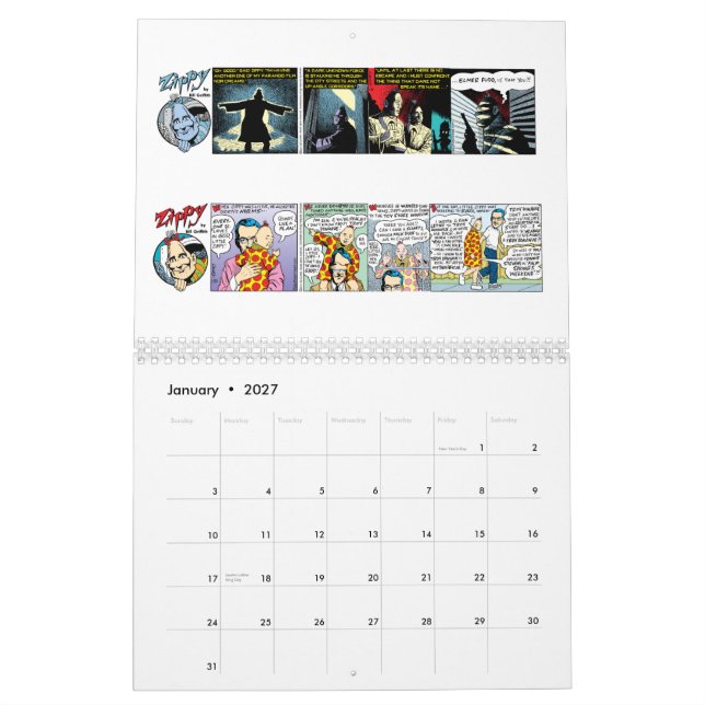 2012 ZIPPY CALENDAR (Jan 2027)