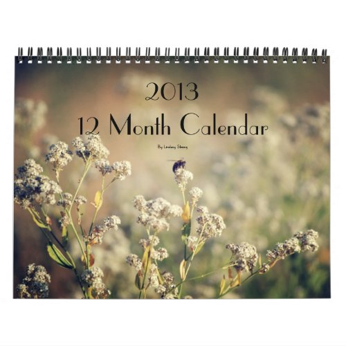 2013 12 Month Calendar