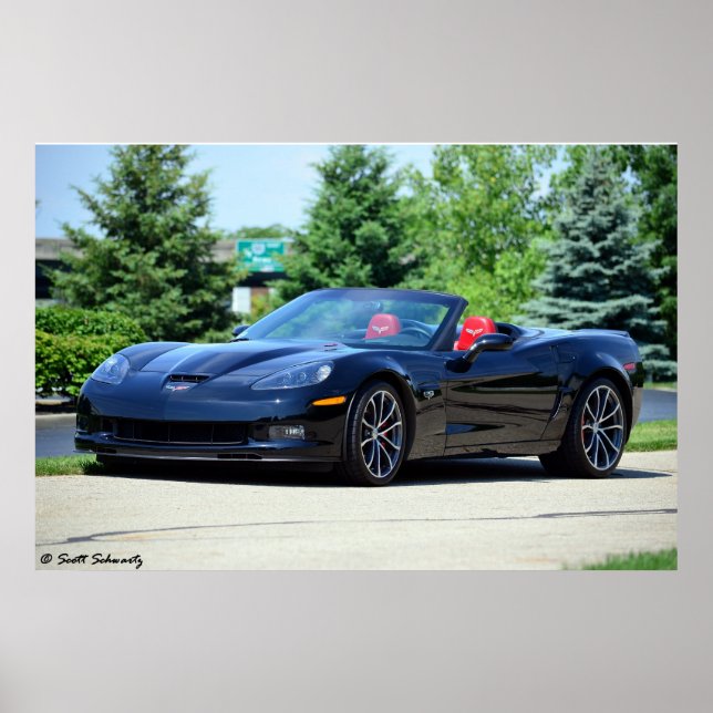2013 60th Anniversary C6 Corvette 427 convertible Poster (Front)