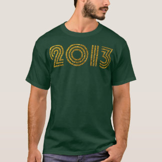 2013 Birth Year Glitter Effect T-Shirt