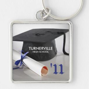 2013 Cap and Tassel Custom Graduation Keychain Gif