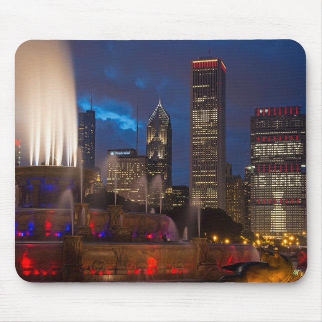 2013 Chicago Blackhawks Skyline Mouse Pad (Front)