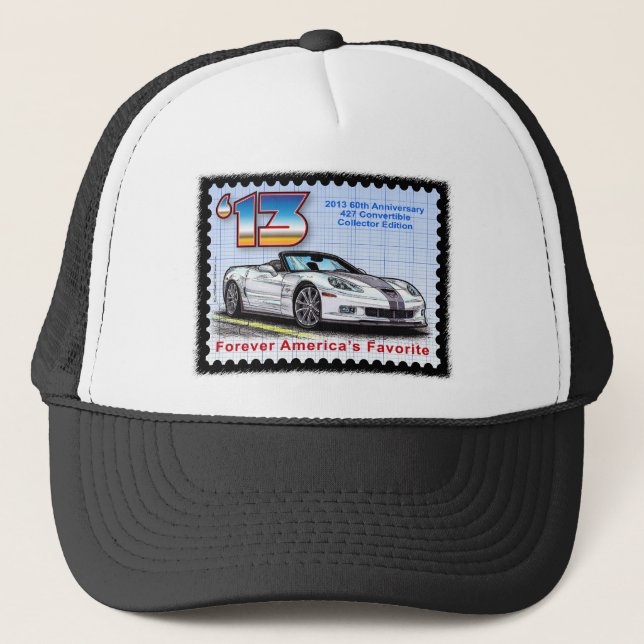 2013 Corvette 60th Anniversary Convertible Trucker Hat (Front)