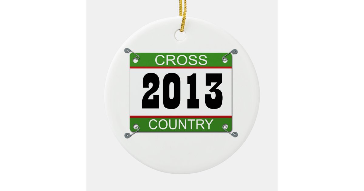 2013 Cross Country Ornament Zazzle