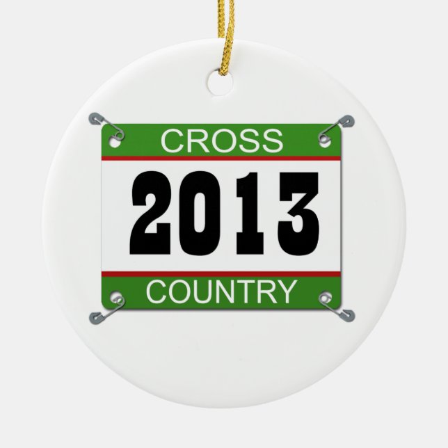2013 Cross Country Ornament (Front)