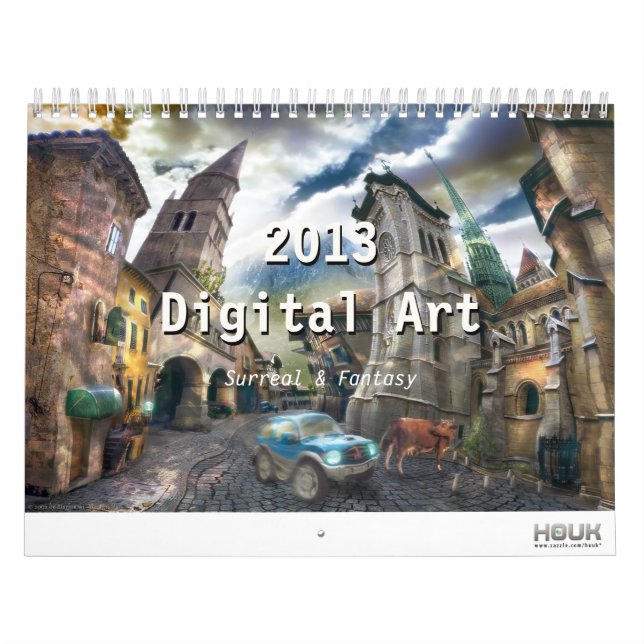 2013 Digital Surreal & Fantasy Art - Wall Calendar (Cover)