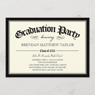 2013 Diploma Graduation Party Invitation