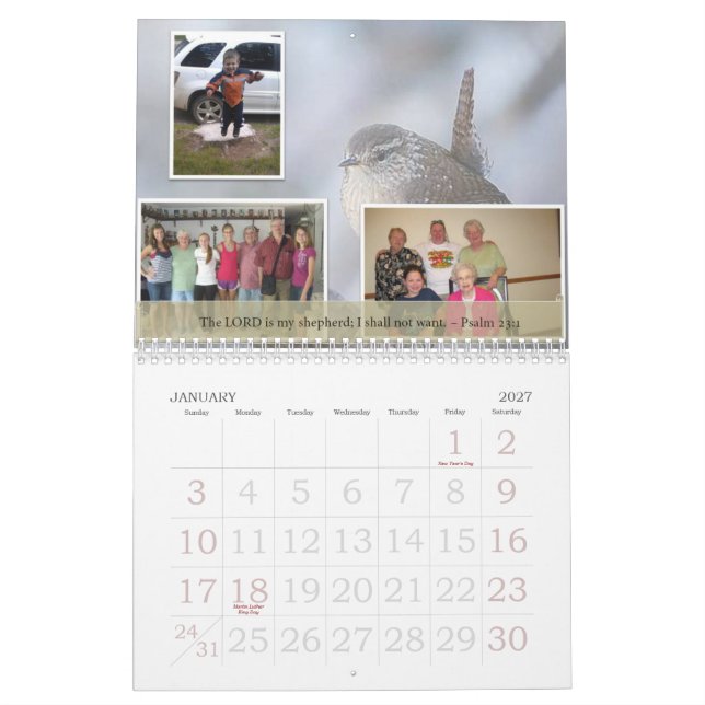 2013 Family Calendar (Jan 2027)