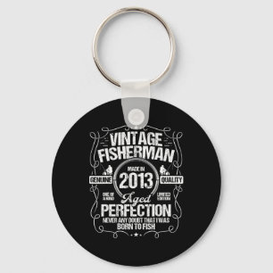 2013 Fishing Birthday For Fisherman 2013 Year Born Keychain
