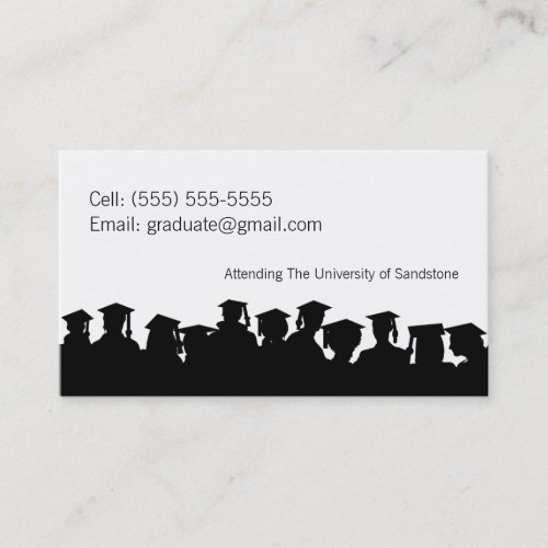 2013 Graduation Customized Name Card Business Card Template
